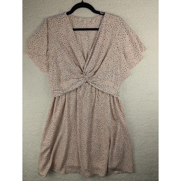 Schein Women's Size 8/10 Orange Colored Floral Print Knee Length Dress - Picture 1 of 9